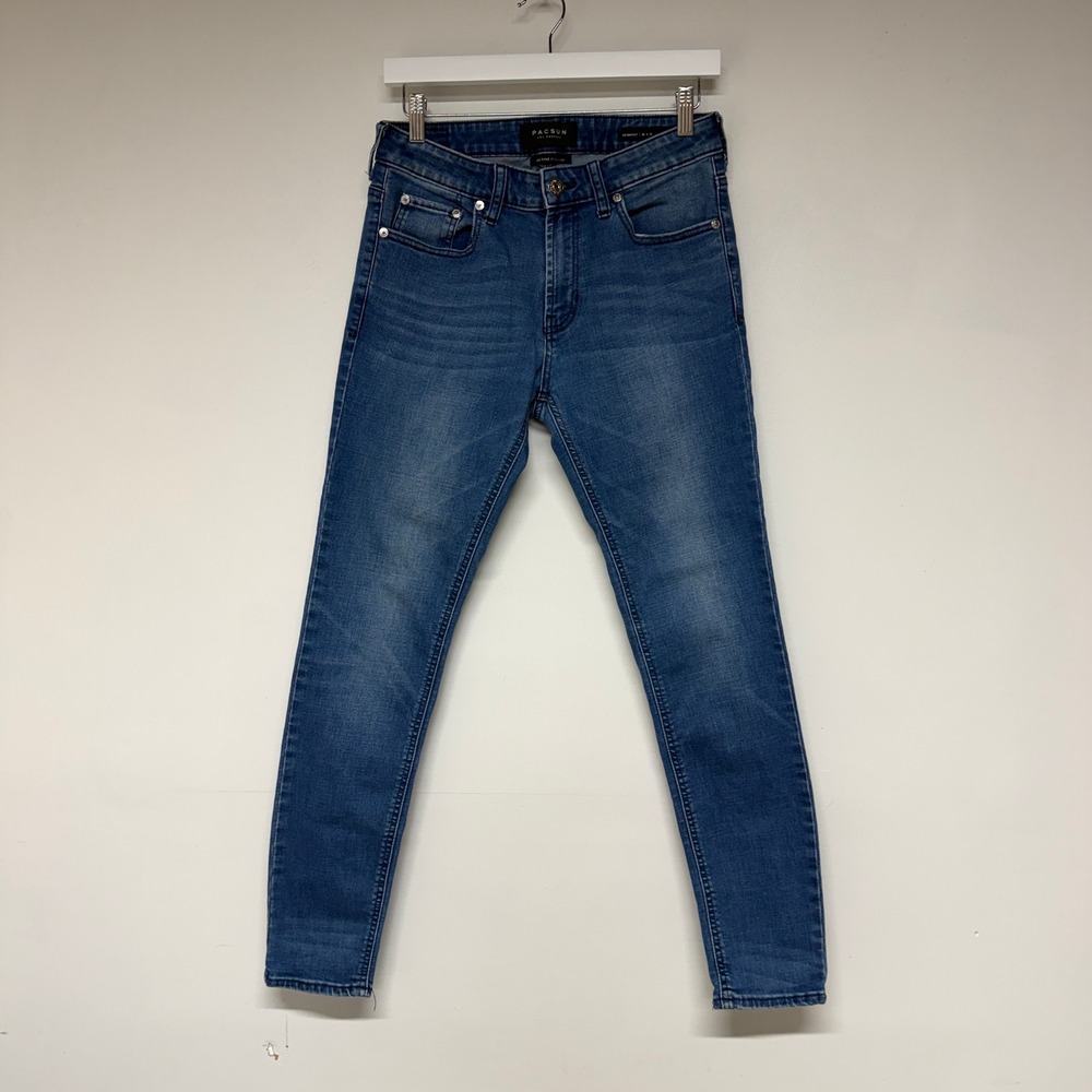 PacSun Skinniest Jeans 30x30 Mens Blue Active Stretch Denim